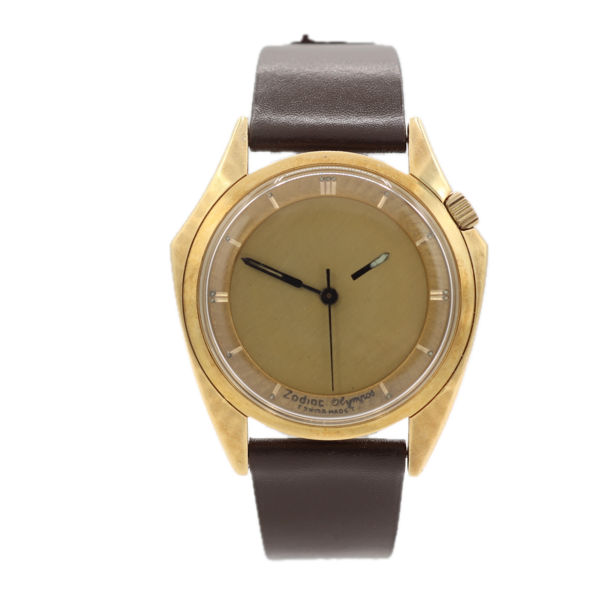 Zodiac Mystery Dial, Linen Bezel, Bullhead