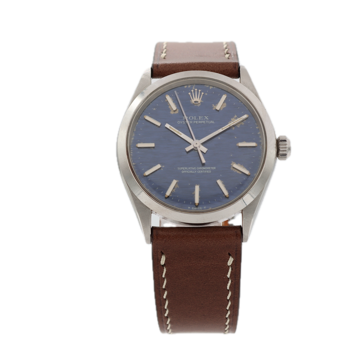 Rolex Blue Horizontally Brushed Dial 1002