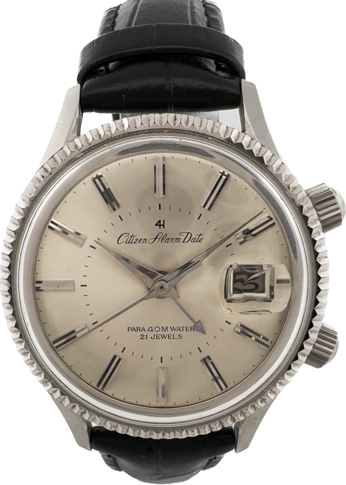 G.F. CITIZEN ALARM DATE PARA 40 METER 21 JEWELS MANUAL
