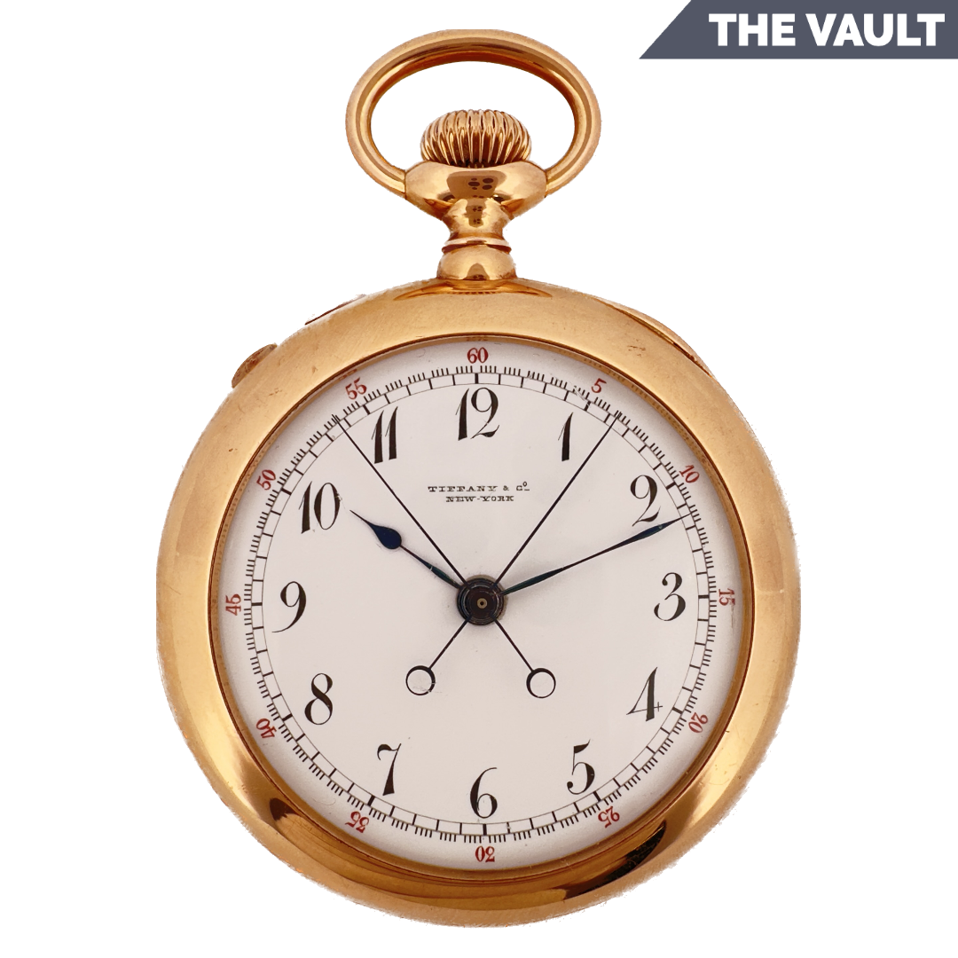 Tiffany gold pocket on sale watch