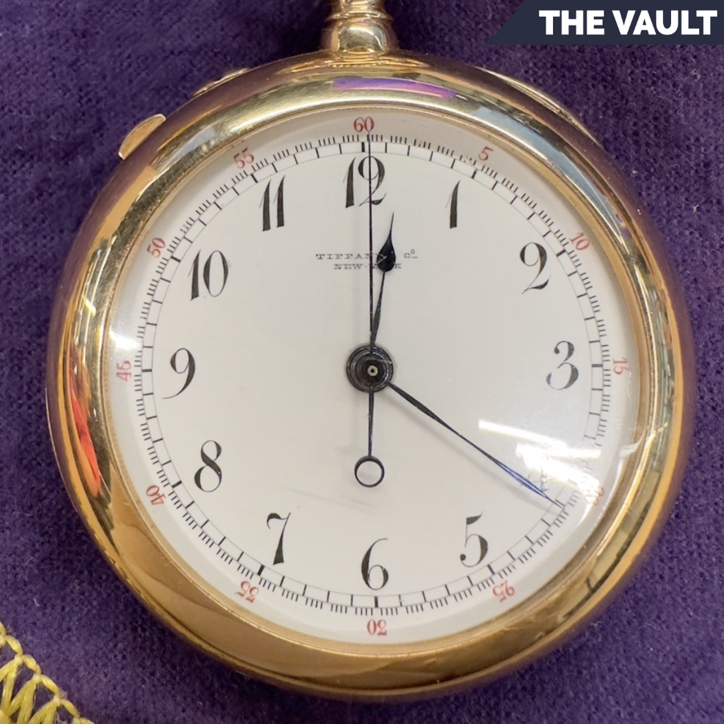 Antique Tiffany Co. Split Second 5 Minute Repeater Pocket Watch
