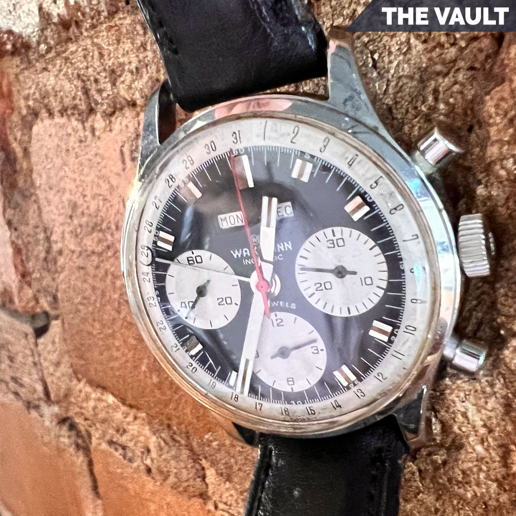 Vintage Wakmann Triple Date Panda Dial Men's Chronograph