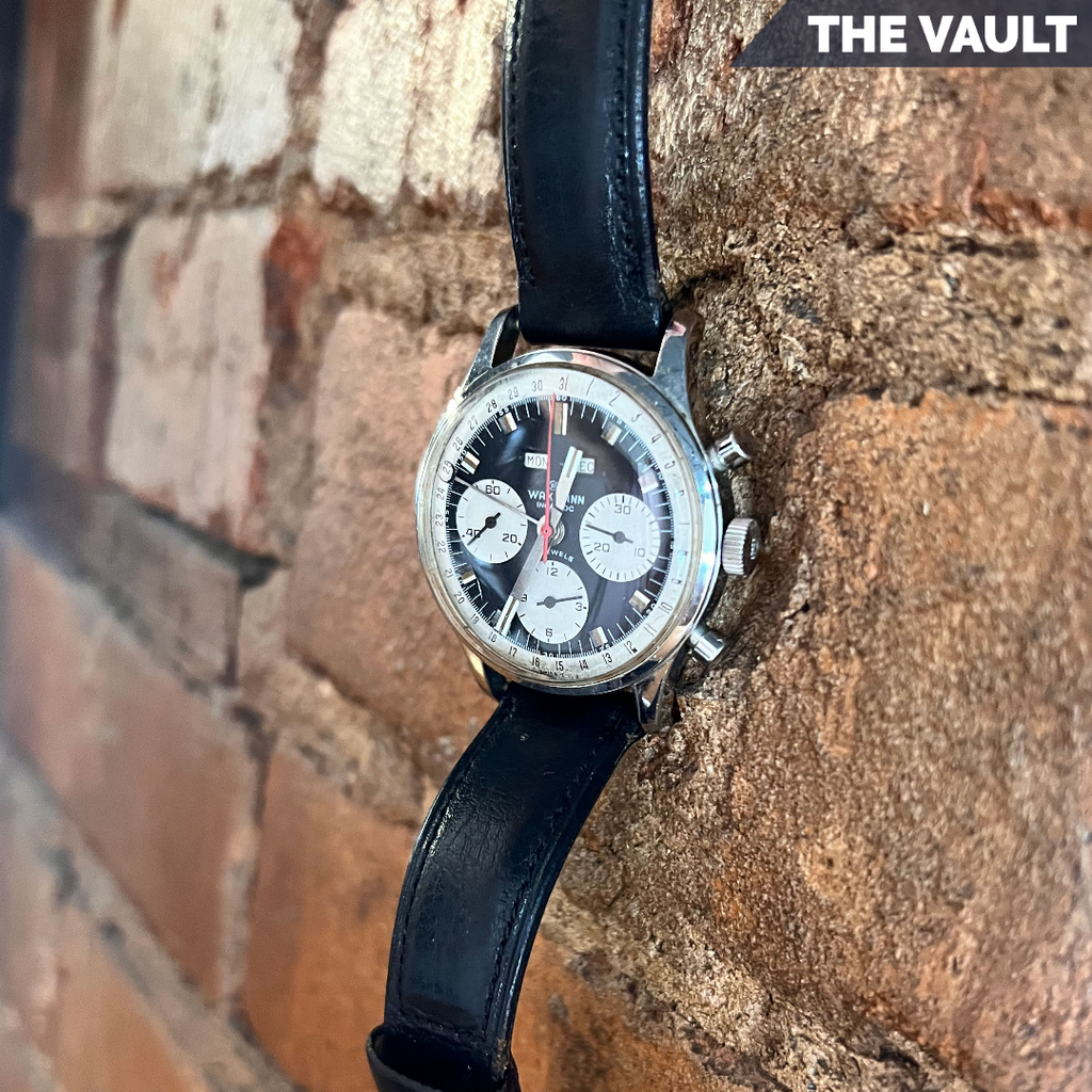 Vintage Wakmann Triple Date Panda Dial Men's Chronograph