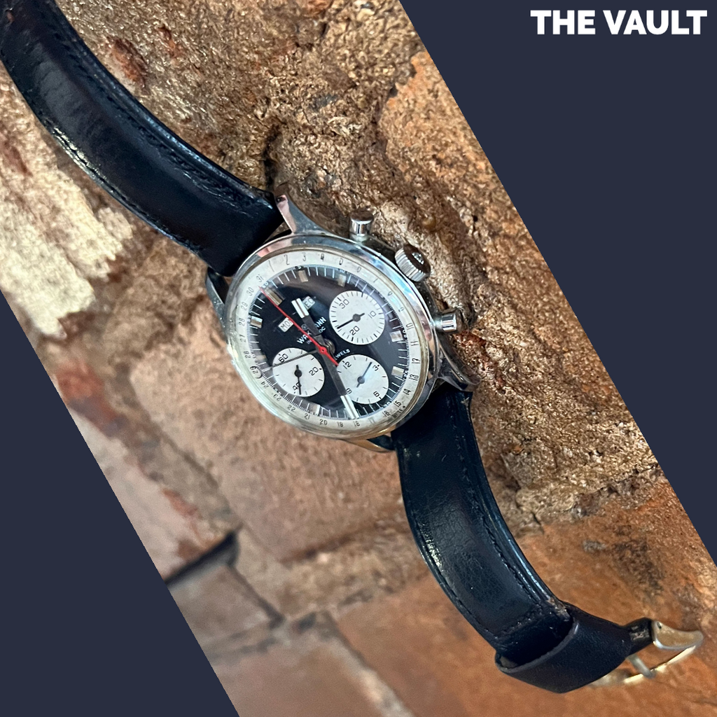 Vintage Wakmann Triple Date Panda Dial Men's Chronograph