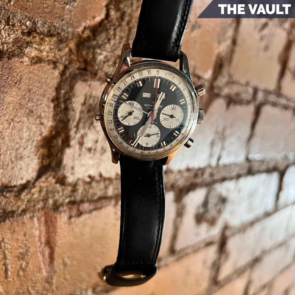 Vintage Wakmann Triple Date Panda Dial Men's Chronograph