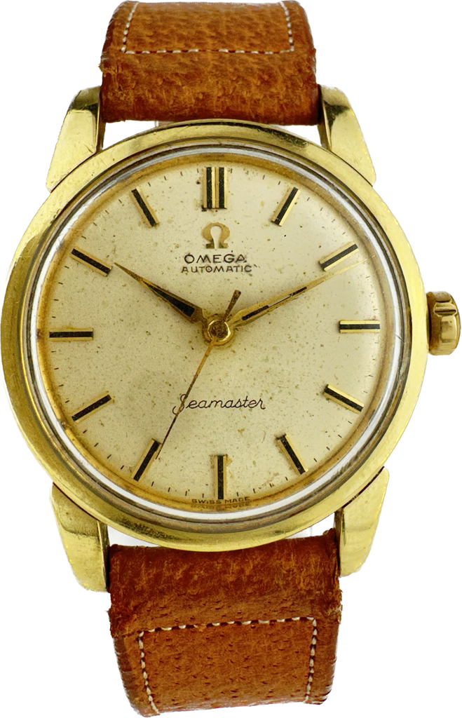 Vintage Omega Seamaster 2846-5SC 17Jewel Men's Automatic Wristwatch 500 Gold Cab