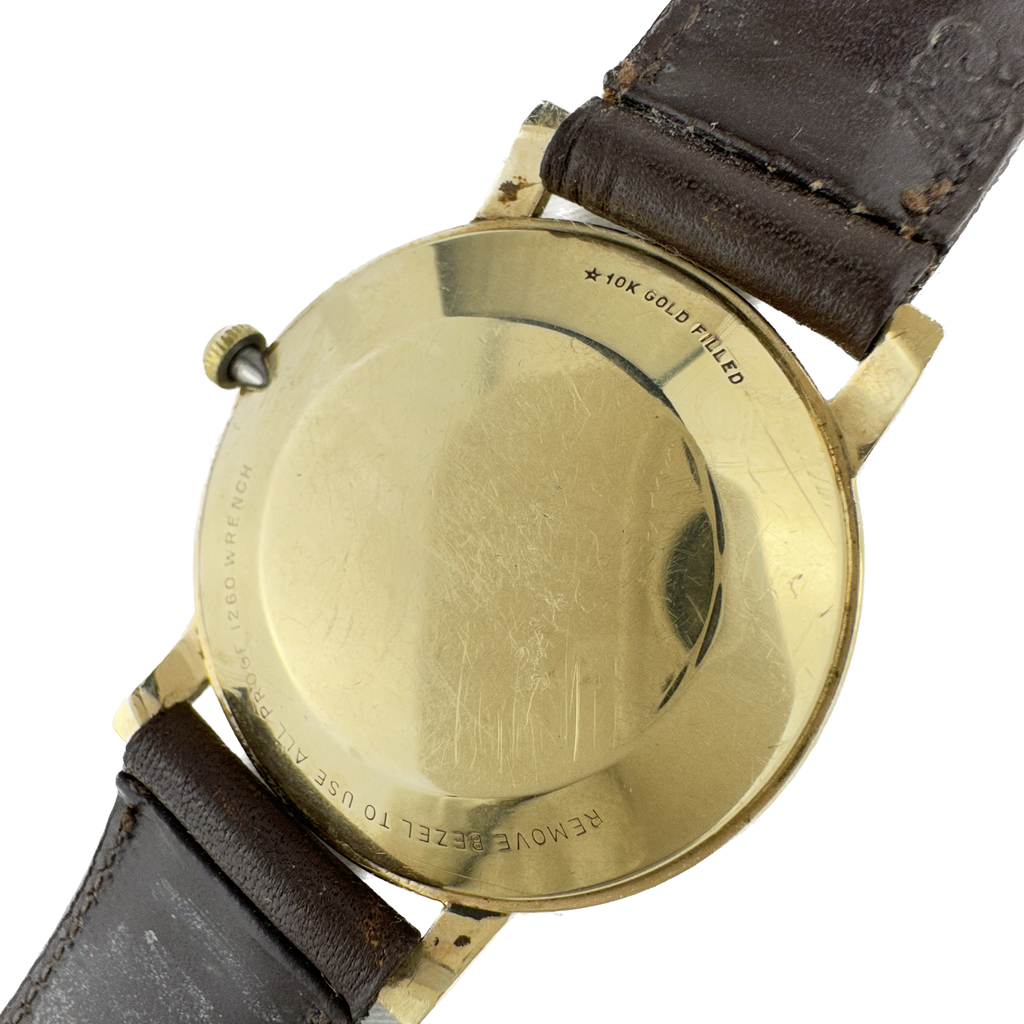 Vintage Longines Flagship Mens Mechanical Wristwatch 10k Gold Filled w ...