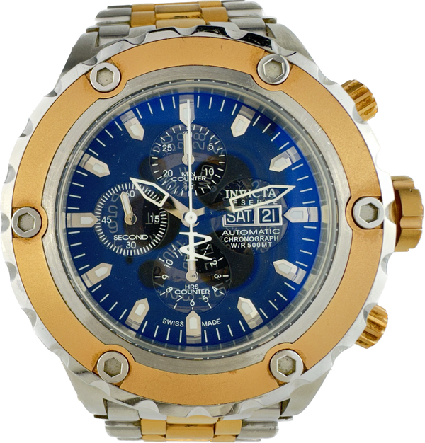 Invicta 4841 Reserve Subaqua 25J Automatic Chronograph Wristwatch Valjoux 7750