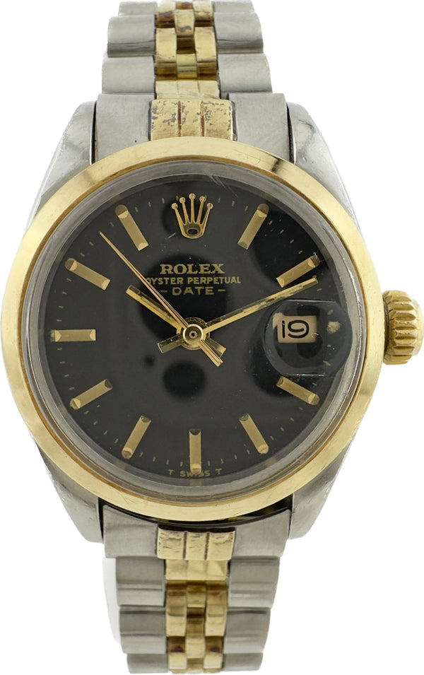 Vintage 1973 Rolex Ref. 6916 Two Tone Women Automatic Wristwatch 14k&Steel w Box