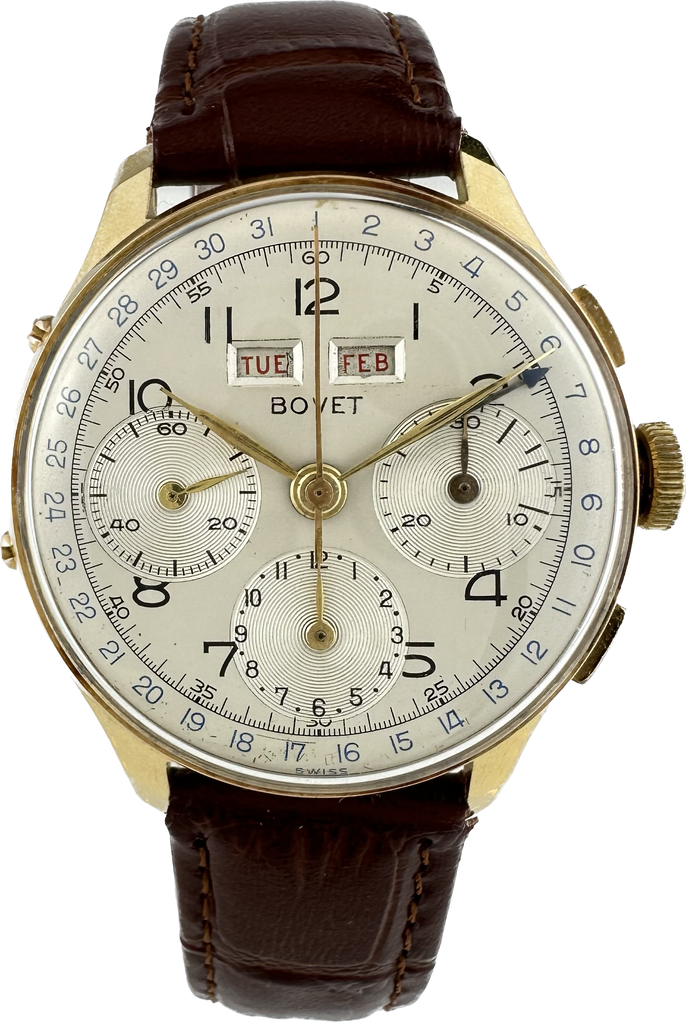 Vintage Bovet Men s Triple Date Chronograph Watch Valjoux 72C 18k