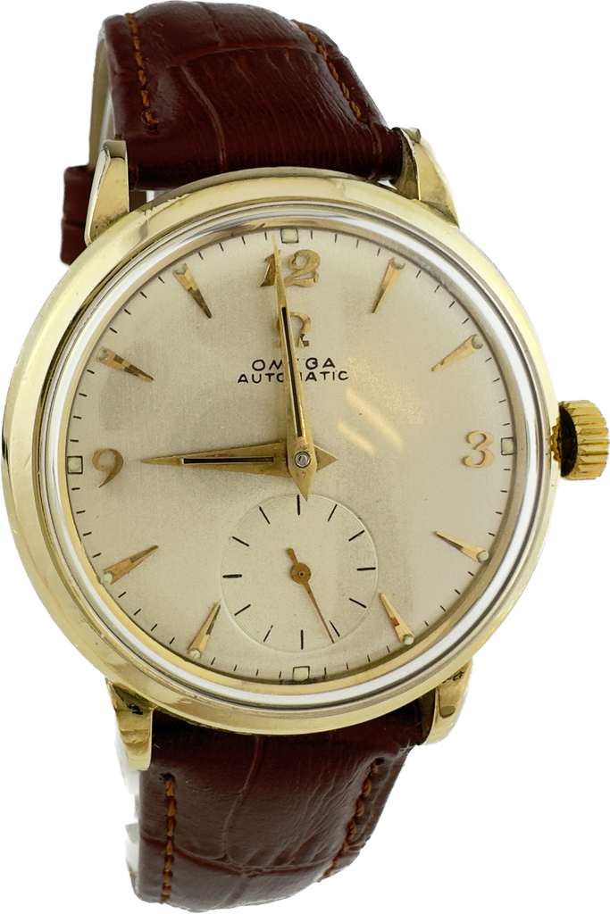 Vintage Omega FX 6266 Men Automatic Wristwatch Caliber 490 14k