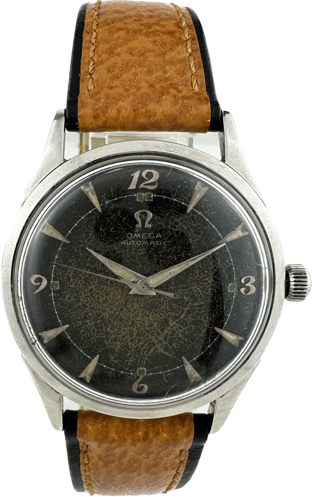 Vintage Omega 2635-1 Men's Bumper Automatic Wristwatch Caliber351 Steel Tropical