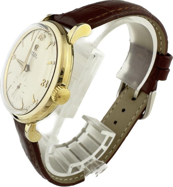 Vintage Omega FX-6266 Men Automatic Wristwatch Caliber 490 14k Gold Filled Runs