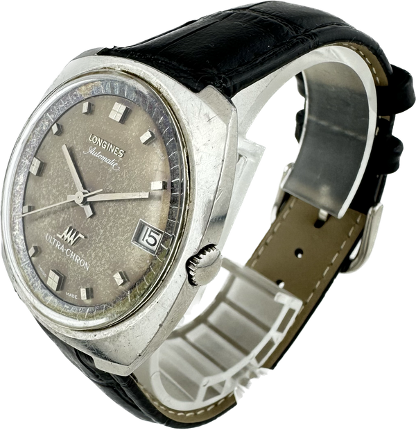 Vintage Longines Ultra-Chron 17 Jewel Men's Automatic Wristwatch Steel Tropical