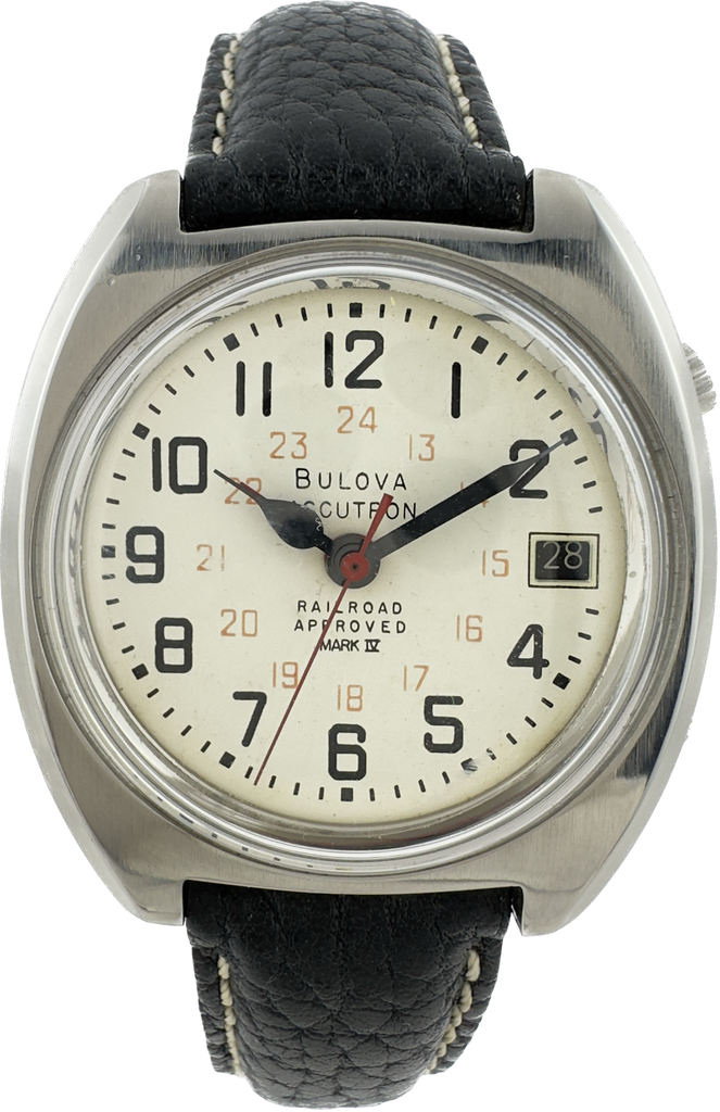 Vintage Bulova Accutron Railroad Approved IV GMT Men TuningFork Wristwatch 218 5