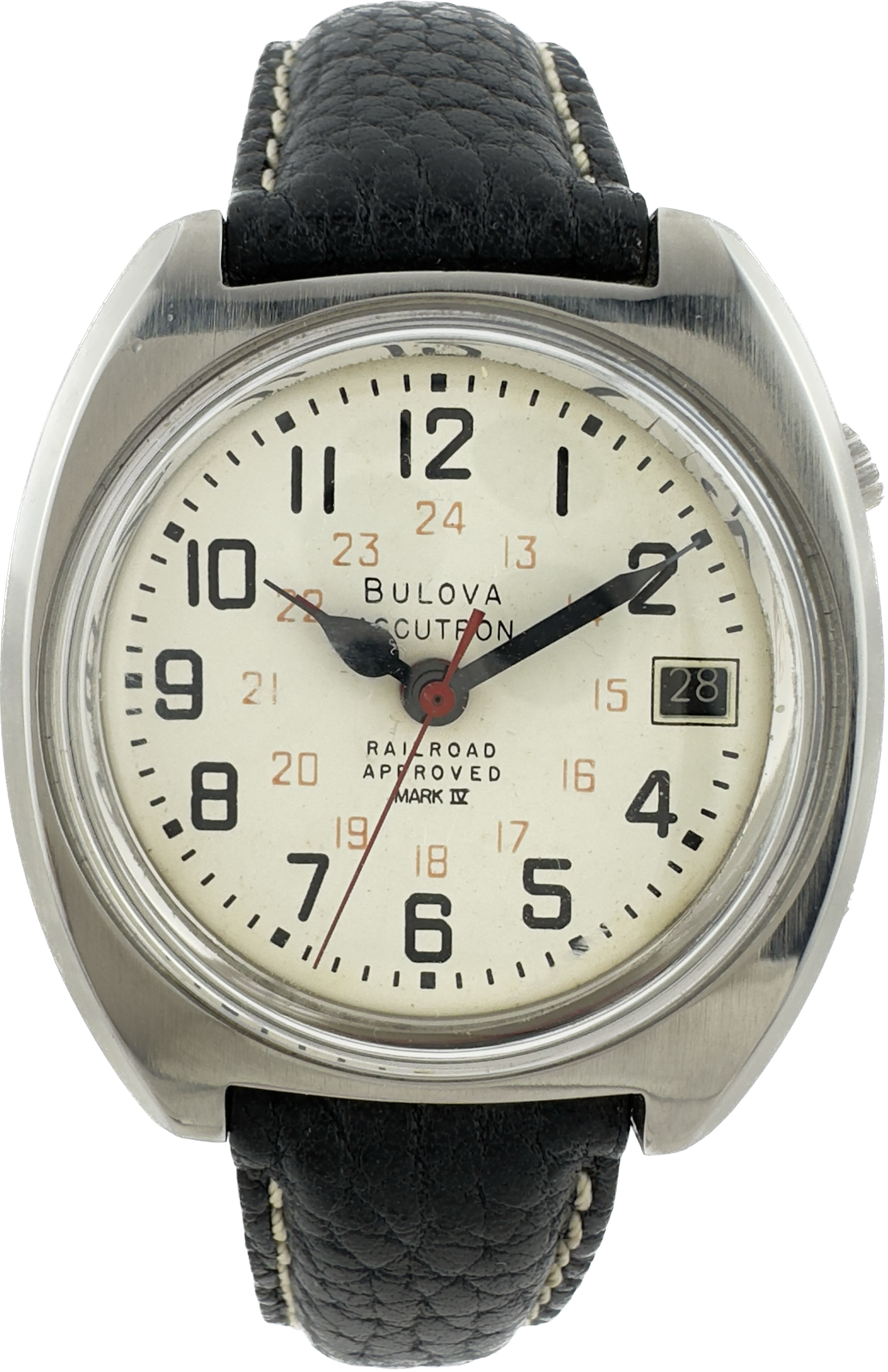 Vintage Bulova Accutron Railroad Approved IV GMT Men TuningFork