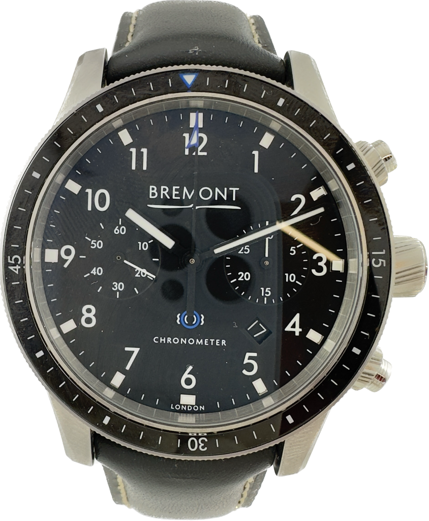 Bremont Boeing 247 Automatic Chronograph Wristwatch Steel ETA7750 Black Full Set