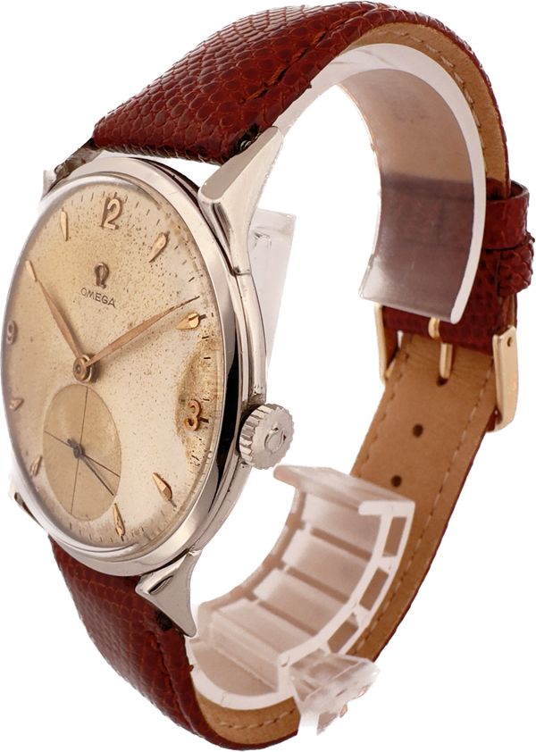 Vintage 37mm Omega 2603-2 Jumbo 15 Jewel Men's Mechanical Wristwatch 265 Steel