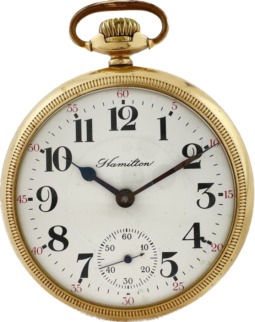 Antique 18 Size Hamilton 23 Jewel Railroad Pocket Watch Grade 946 10k Gold Filled