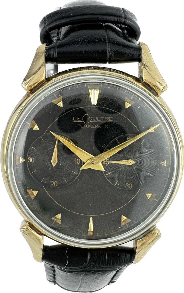 Vintage LeCoultre Futurematic Men's Bumper Automatic Wristwatch 10k GF Back Set