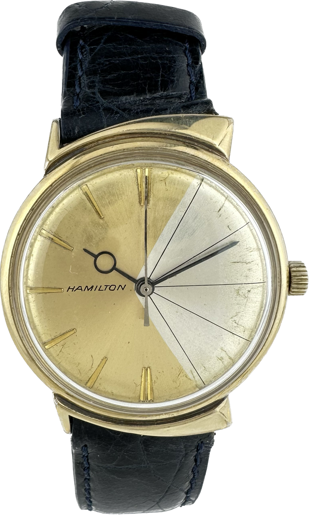 Vintage Hamilton T-403 Shark Fin Men's Automatic Wristwatch 663 10k GF Running
