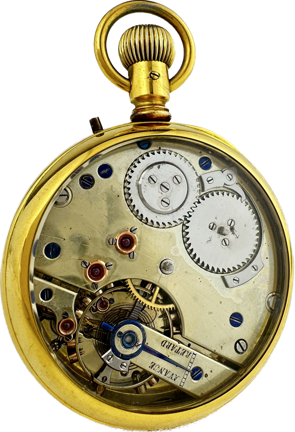 Antique Pivoted Detent Chronometer Pocket Watch Runs Swiss High Grade Nickel