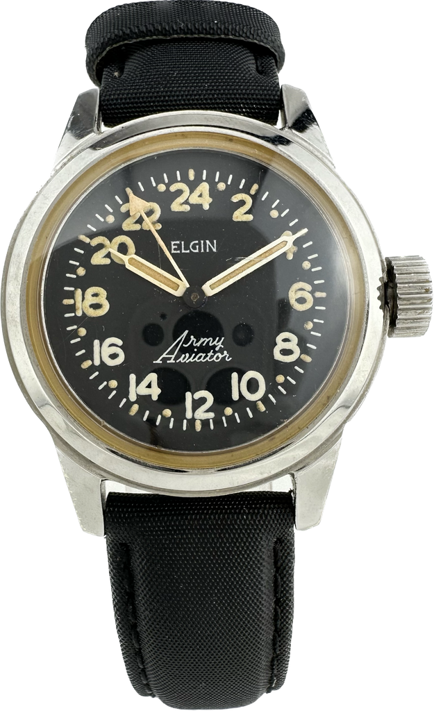 Elgin Army Aviator Men's Mechanical Wristwatch