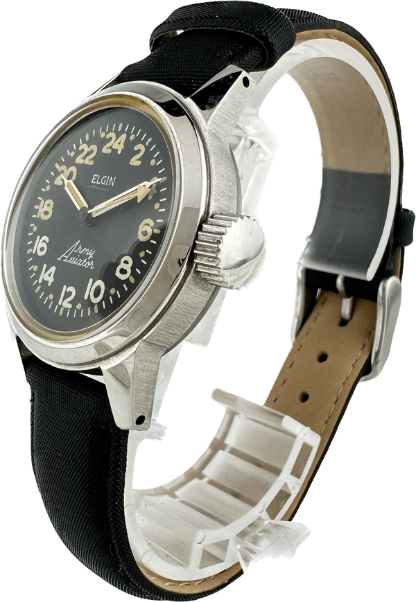 Elgin Army Aviator Men's Mechanical Wristwatch