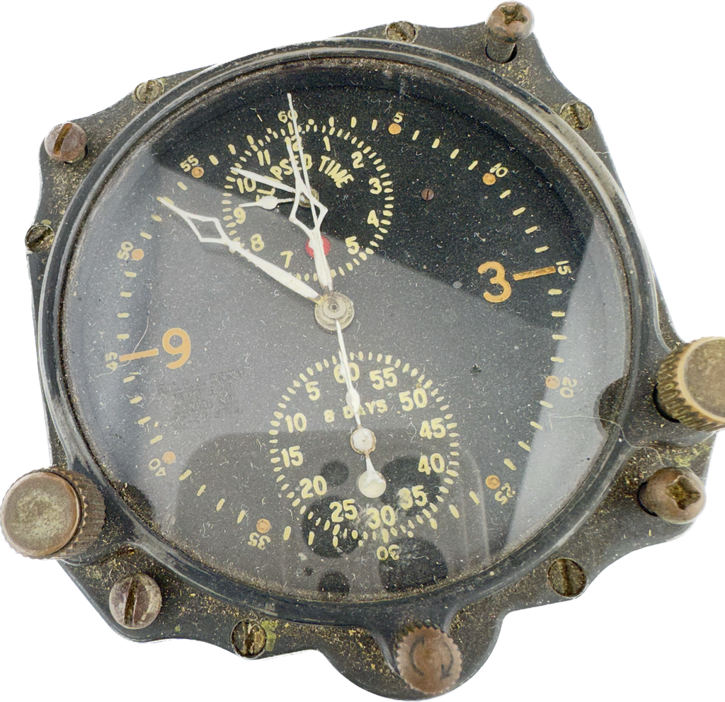 Vintage 1941 Jaeger USA U.S. Army A 10 Chronograph Aircraft Clock