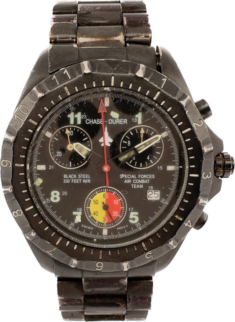 Vintage Chase-Durler SpecialForces Air Combat Team Quartz Chronograph Wristwatch