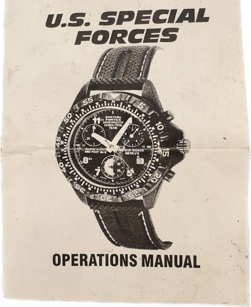 the fighting men's chronicle special TH… Vintage Chase-Durler SpecialForces Air Combat Team Quartz