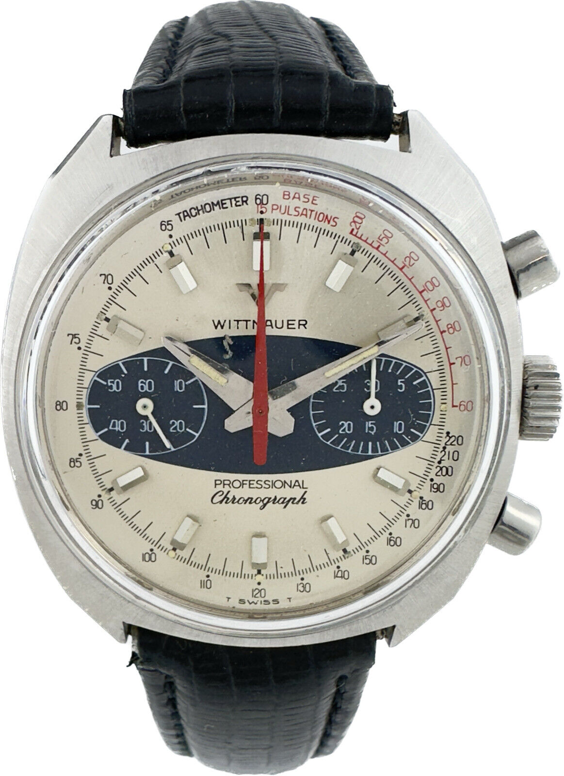 Vintage Wittnauer Professional Surfboard Men Chronograph